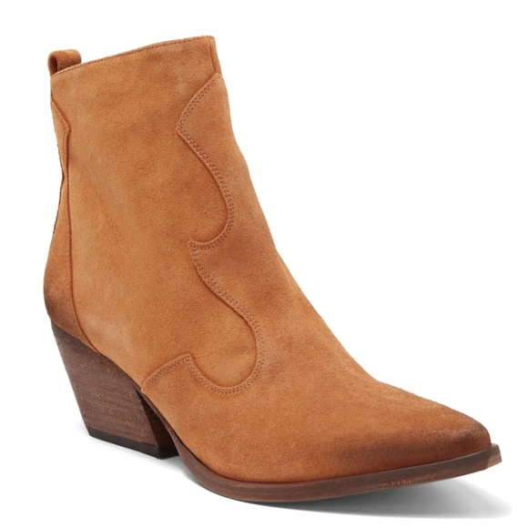 GOLO Lasso Western Suede Ankle Boot Snip Toe - Picture 4 of 4